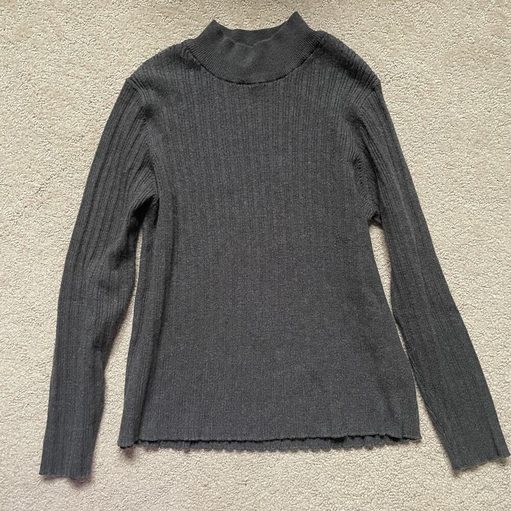 BEAMS HEART Knit Pullover Long Sleeve Mock Sweater